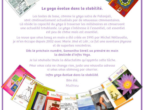 Infos Yoga évolue dans la stabilité